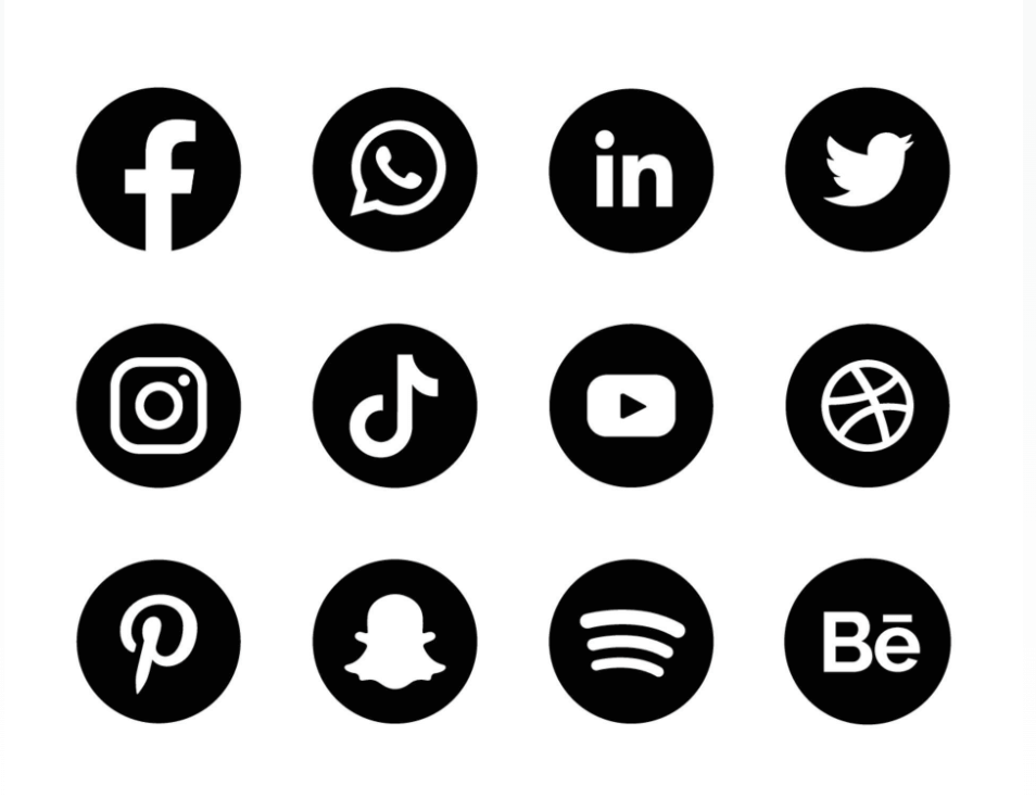 iconos de redes sociales